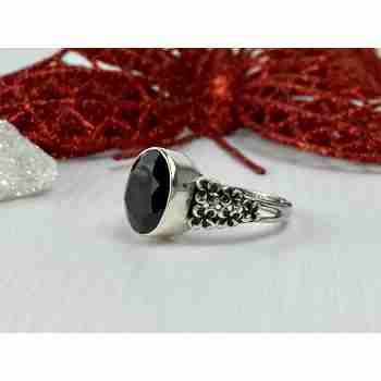 Sky Jewelry Серебряное кольцо с Черным Ониксом