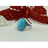 Sky Jewelry Серебряное кольцо с голубой Бирюзой