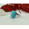 Sky Jewelry Серебряное кольцо с голубой Бирюзой