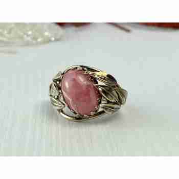 Sky Jewelry Винтажное Серебряное кольцо с Морганитом