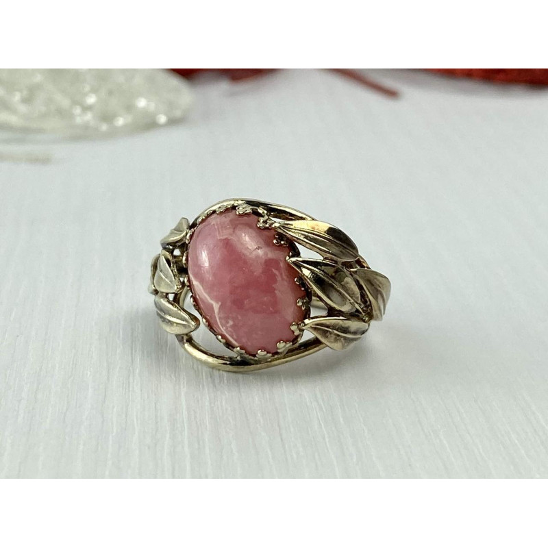 Sky Jewelry Винтажное Серебряное кольцо с Морганитом