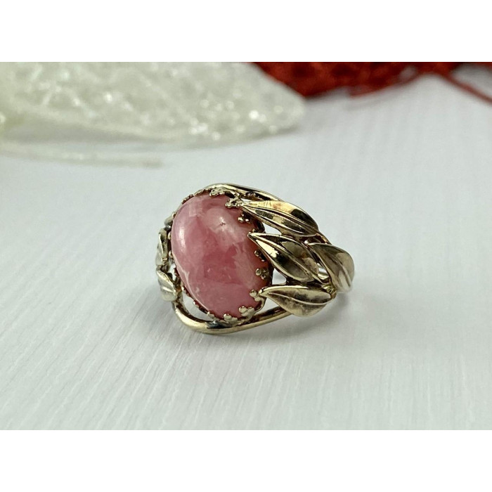 Sky Jewelry Винтажное Серебряное кольцо с Морганитом