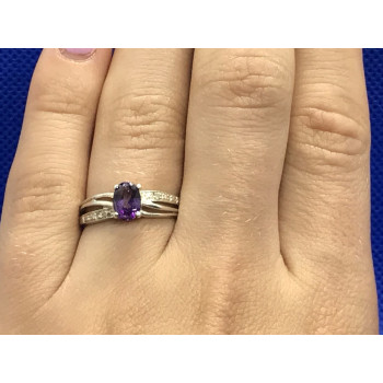 Sky Jewelry Серебряное кольцо с аметистом