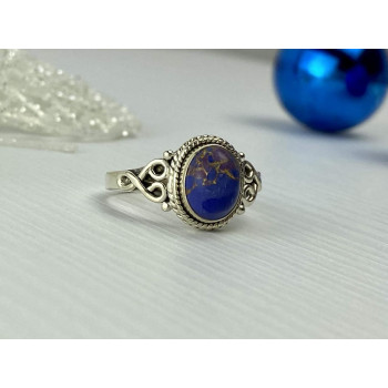 Sky Jewelry Винтажное Серебряное кольцо 925 пробы с камнем Яшма