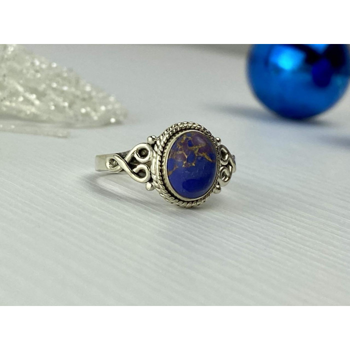 Sky Jewelry Винтажное Серебряное кольцо 925 пробы с камнем Яшма