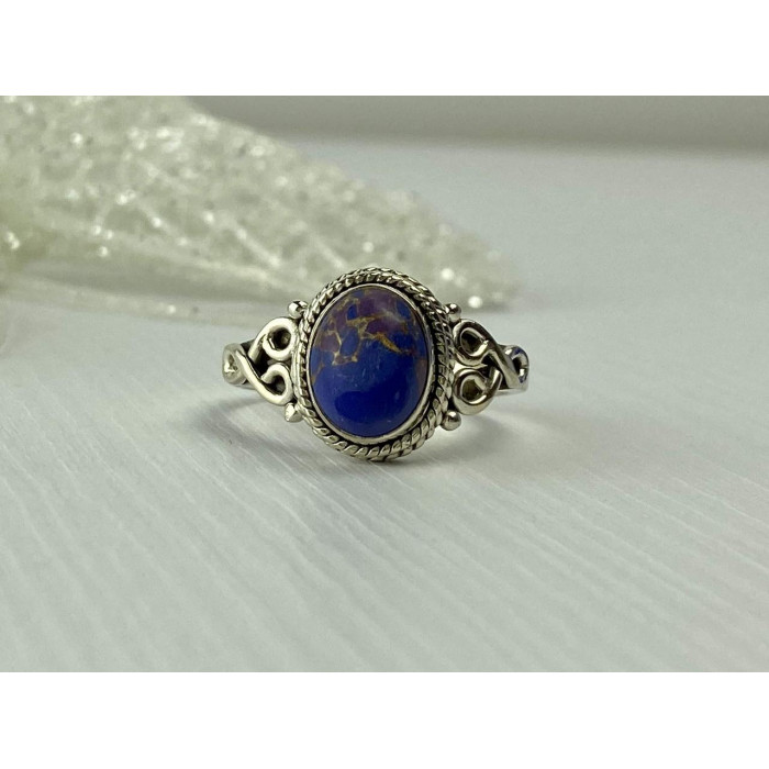 Sky Jewelry Винтажное Серебряное кольцо 925 пробы с камнем Яшма