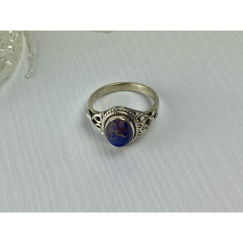 Sky Jewelry Винтажное Серебряное кольцо 925 пробы с камнем Яшма