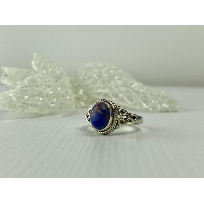 Sky Jewelry Винтажное Серебряное кольцо 925 пробы с камнем Яшма