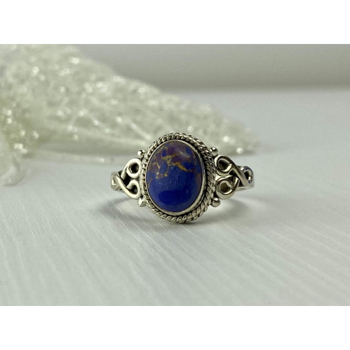 Sky Jewelry Винтажное Серебряное кольцо 925 пробы с камнем Яшма