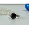 Sky Jewelry Серебряное кольцо с Черным Ониксом 925 проба