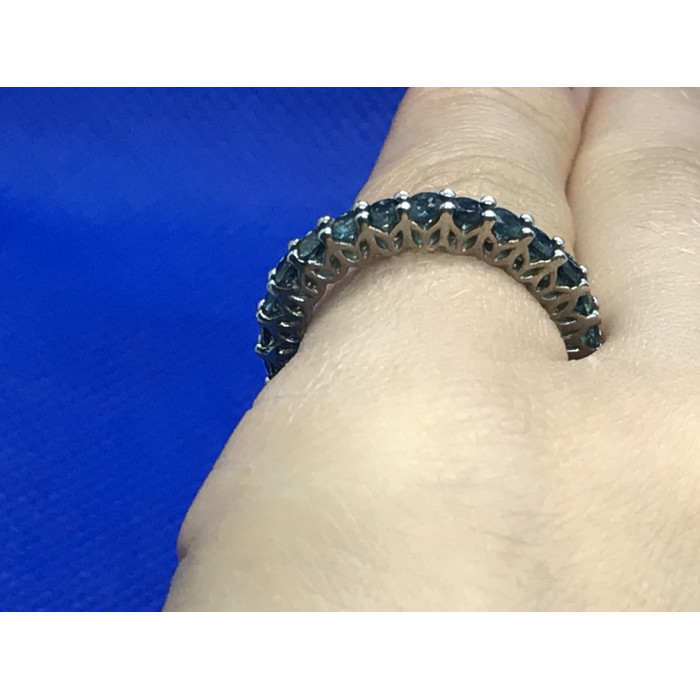 Sky Jewelry Серебряное кольцо с аквамарином