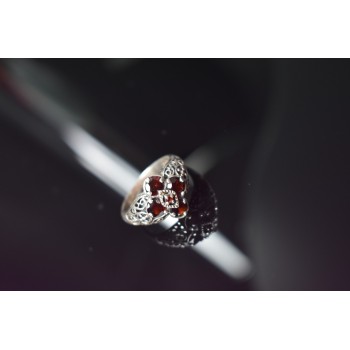 Sky Jewelry Серебряное кольцо 925 проба с Альмандином