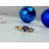 Sky Jewelry Золотое кольцо с Александритом и Бриллиантами 14К (585 проба)
