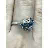 Sky Jewelry Серебряное кольцо с сапфирами