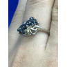 Sky Jewelry Серебряное кольцо с сапфирами