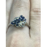 Sky Jewelry Серебряное кольцо с сапфирами