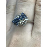 Sky Jewelry Серебряное кольцо с сапфирами