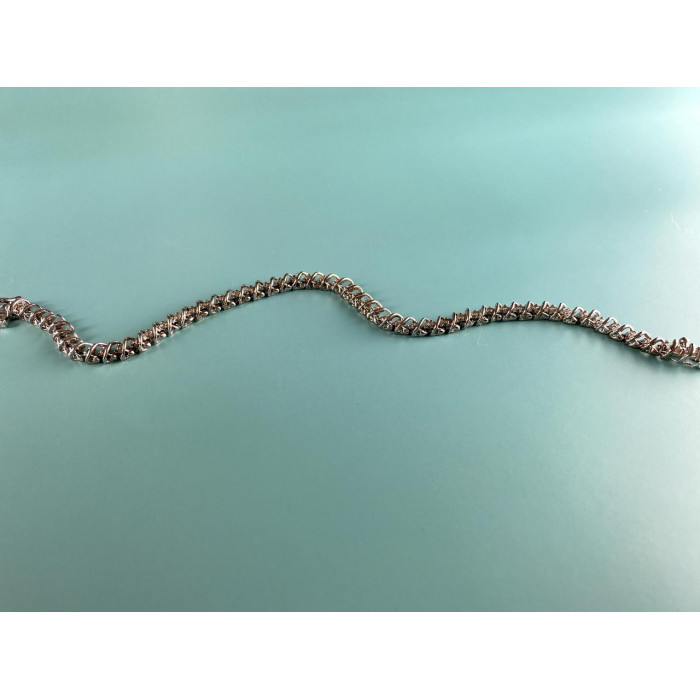 Sky Jewelry Золотой Браслет 14К (585 проба ) с Белым Сапфиром