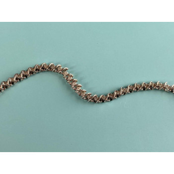 Sky Jewelry Золотой Браслет 14К (585 проба ) с Белым Сапфиром