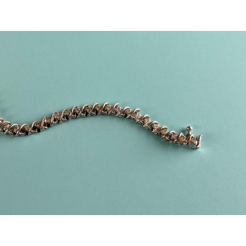 Sky Jewelry Золотой Браслет 14К (585 проба ) с Белым Сапфиром