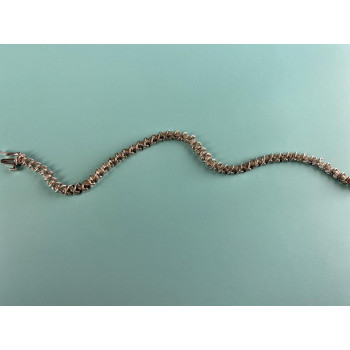 Sky Jewelry Золотой Браслет 14К (585 проба ) с Белым Сапфиром