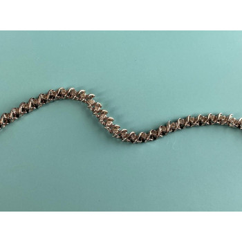 Sky Jewelry Золотой Браслет 14К (585 проба ) с Белым Сапфиром