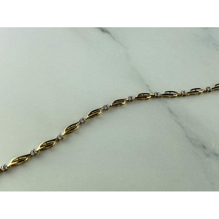 Sky Jewelry Золотой  Браслет 10К (417 проба) с Бриллиантами