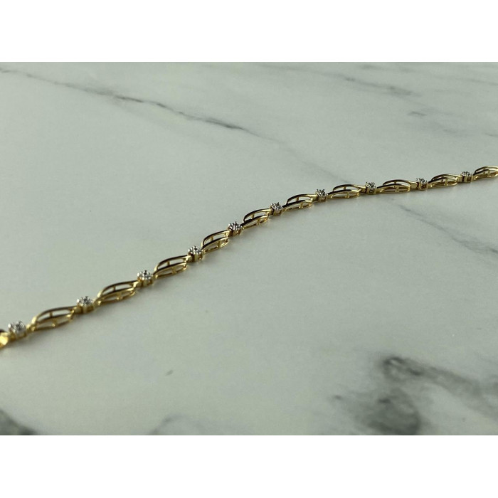 Sky Jewelry Золотой  Браслет 10К (417 проба) с Бриллиантами