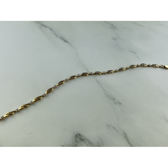 Sky Jewelry Золотой  Браслет 10К (417 проба) с Бриллиантами