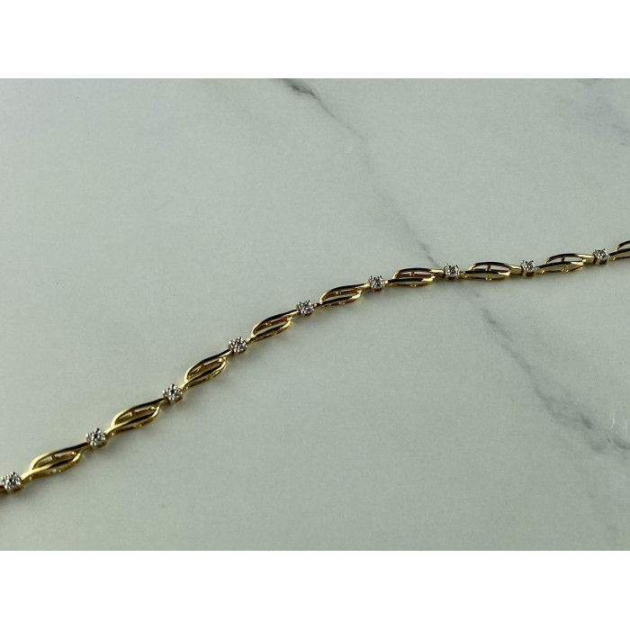 Sky Jewelry Золотой  Браслет 10К (417 проба) с Бриллиантами