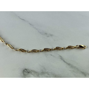 Sky Jewelry Золотой  Браслет 10К (417 проба) с Бриллиантами