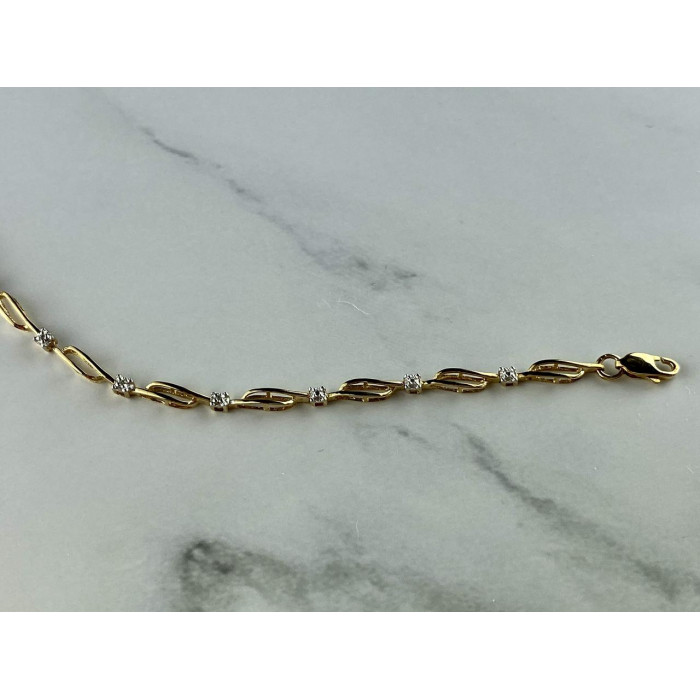 Sky Jewelry Золотой  Браслет 10К (417 проба) с Бриллиантами