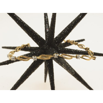 Sky Jewelry Золотой  Браслет 10К (417 проба) с Бриллиантами