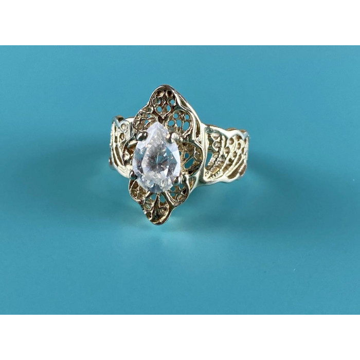 Sky Jewelry Ажурное Серебряное кольцо 925 пробы с Фианитом