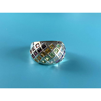 Sky Jewelry Серебряное кольцо 925 проба с натуральными камнями
