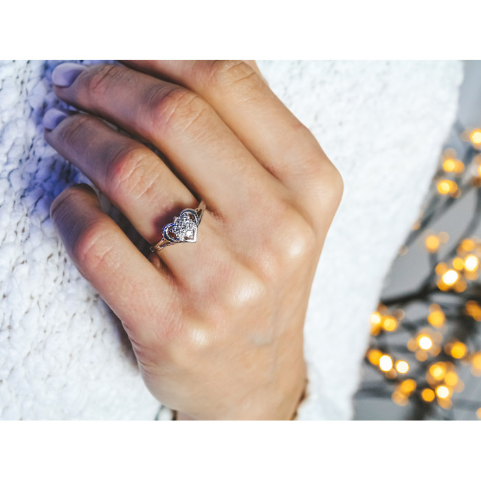 Sky Jewelry Кольцо Платина 900 проба с Сапфирами