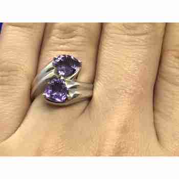Sky Jewelry Серебряное кольцо с аметистом