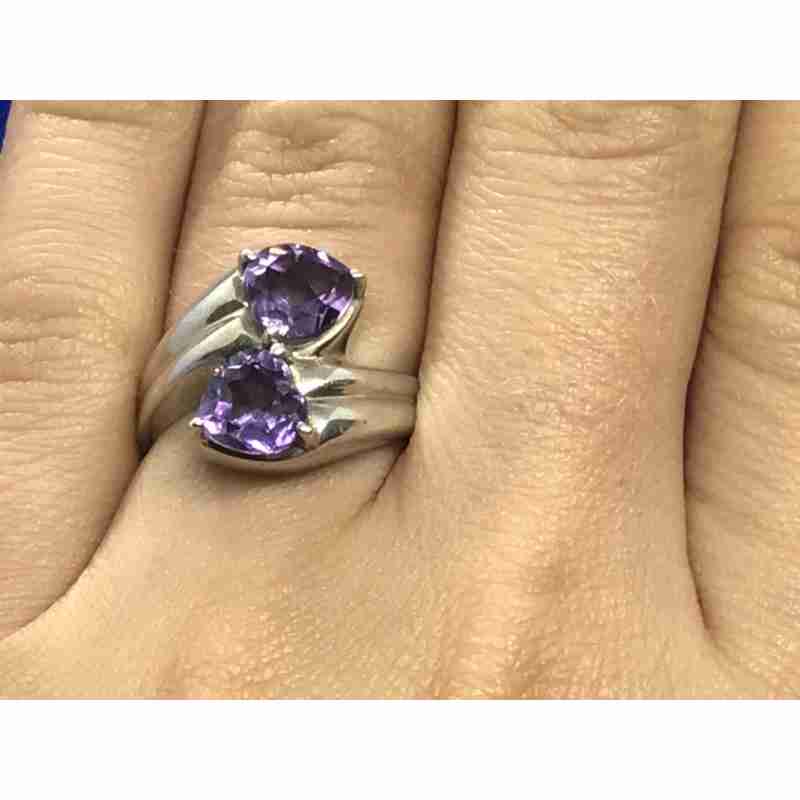 Sky Jewelry Серебряное кольцо с аметистом