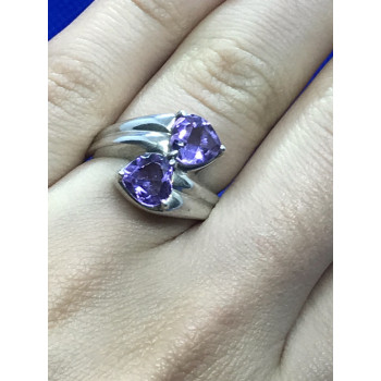 Sky Jewelry Серебряное кольцо с аметистом