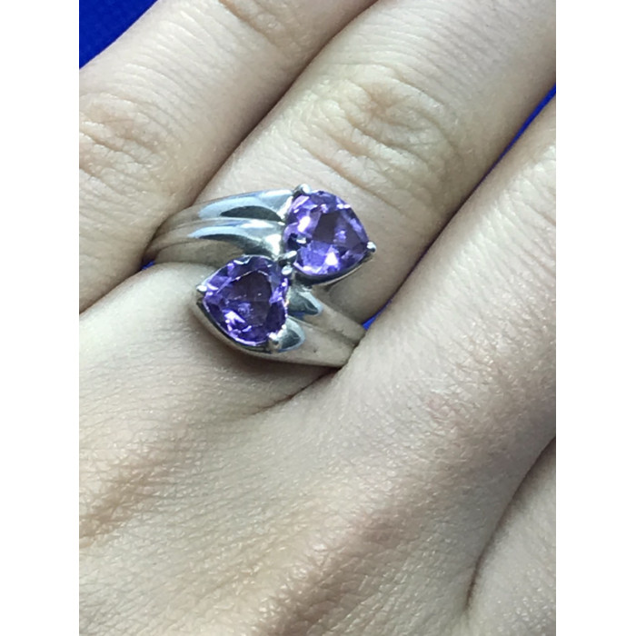 Sky Jewelry Серебряное кольцо с аметистом