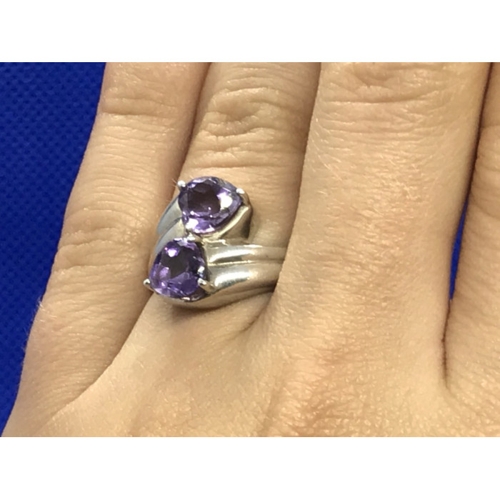Sky Jewelry Серебряное кольцо с аметистом