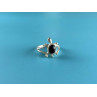 Sky Jewelry Серебряное кольцо с Черным Ониксом 925 проба *Черепаха*