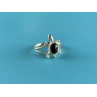 Sky Jewelry Серебряное кольцо с Черным Ониксом 925 проба *Черепаха*