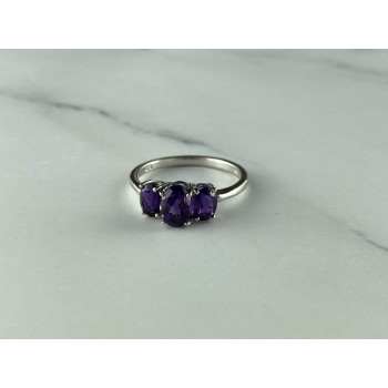 Sky Jewelry Серебряное кольцо с Фиолетовым Турмалином