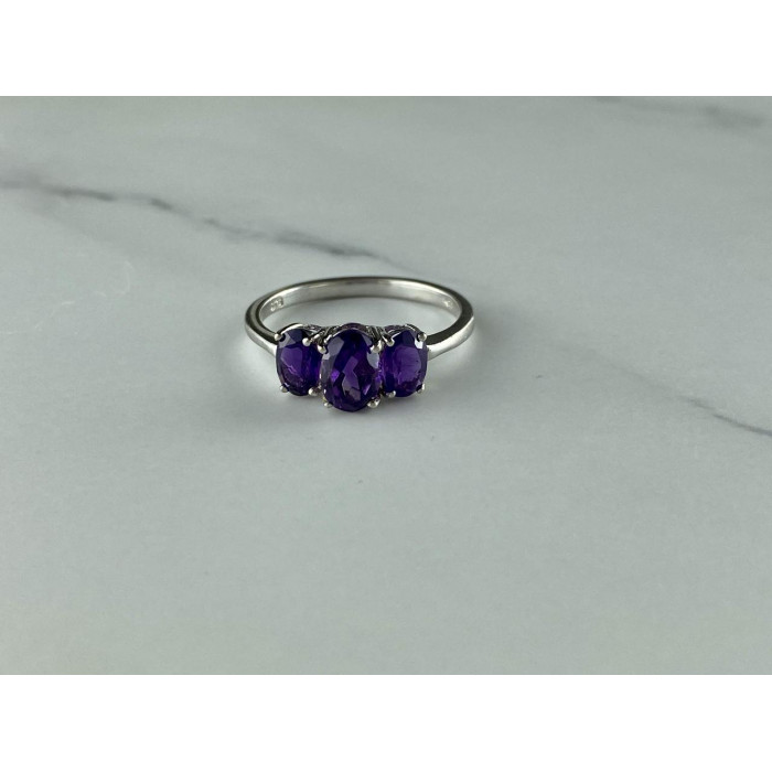 Sky Jewelry Серебряное кольцо с Фиолетовым Турмалином