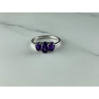 Sky Jewelry Серебряное кольцо с Фиолетовым Турмалином