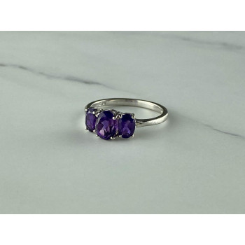 Sky Jewelry Серебряное кольцо с Фиолетовым Турмалином