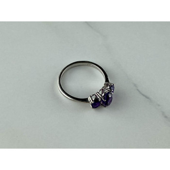 Sky Jewelry Серебряное кольцо с Фиолетовым Турмалином