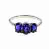 Sky Jewelry Серебряное кольцо с Фиолетовым Турмалином