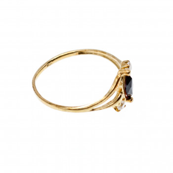 Sky Jewelry Золотое кольцо со Шпинелью и белым Топазом